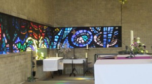 Hoek raam st Caeciliakerk